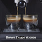 Cappuccino, Mocha, & Latte Maker,15 Bar Espresso Machine, with Milk Frother, Works with Pods or Ground Coffee, Black