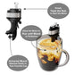 The Motor Mixer by HMC - Wind-Up Outboard Mini Boat Motor Coffee Mixer Novelty Beverage Stirrer for Cups, Mugs, & Glasses Unique Drink Mixing Gadget